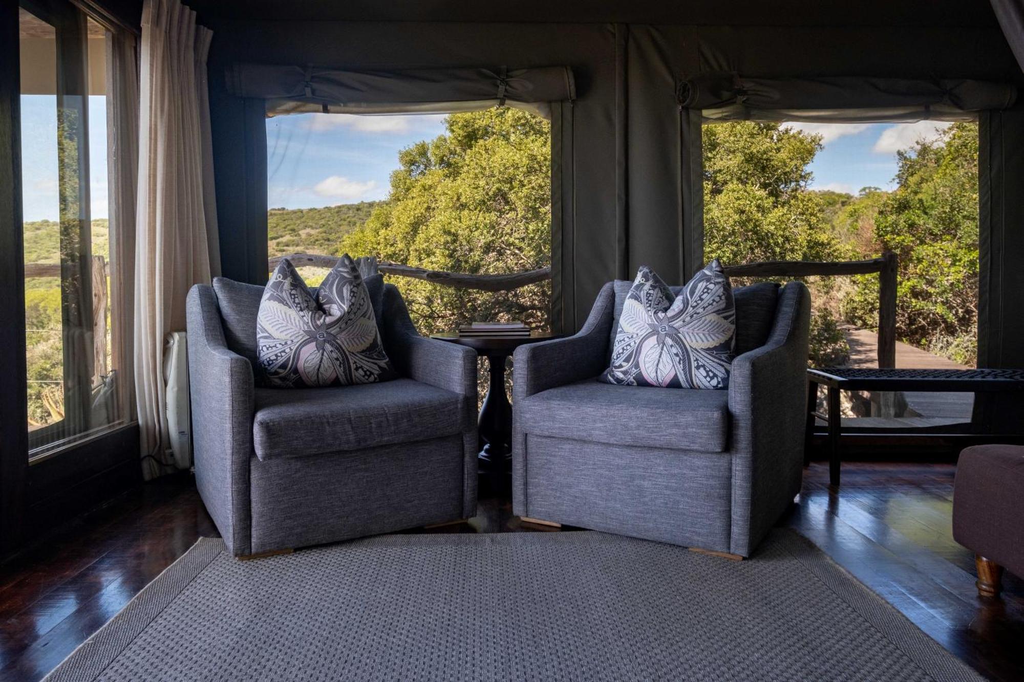 HillsNek Safari Camp – Amakhala Game Reserve Villa Bagian luar foto