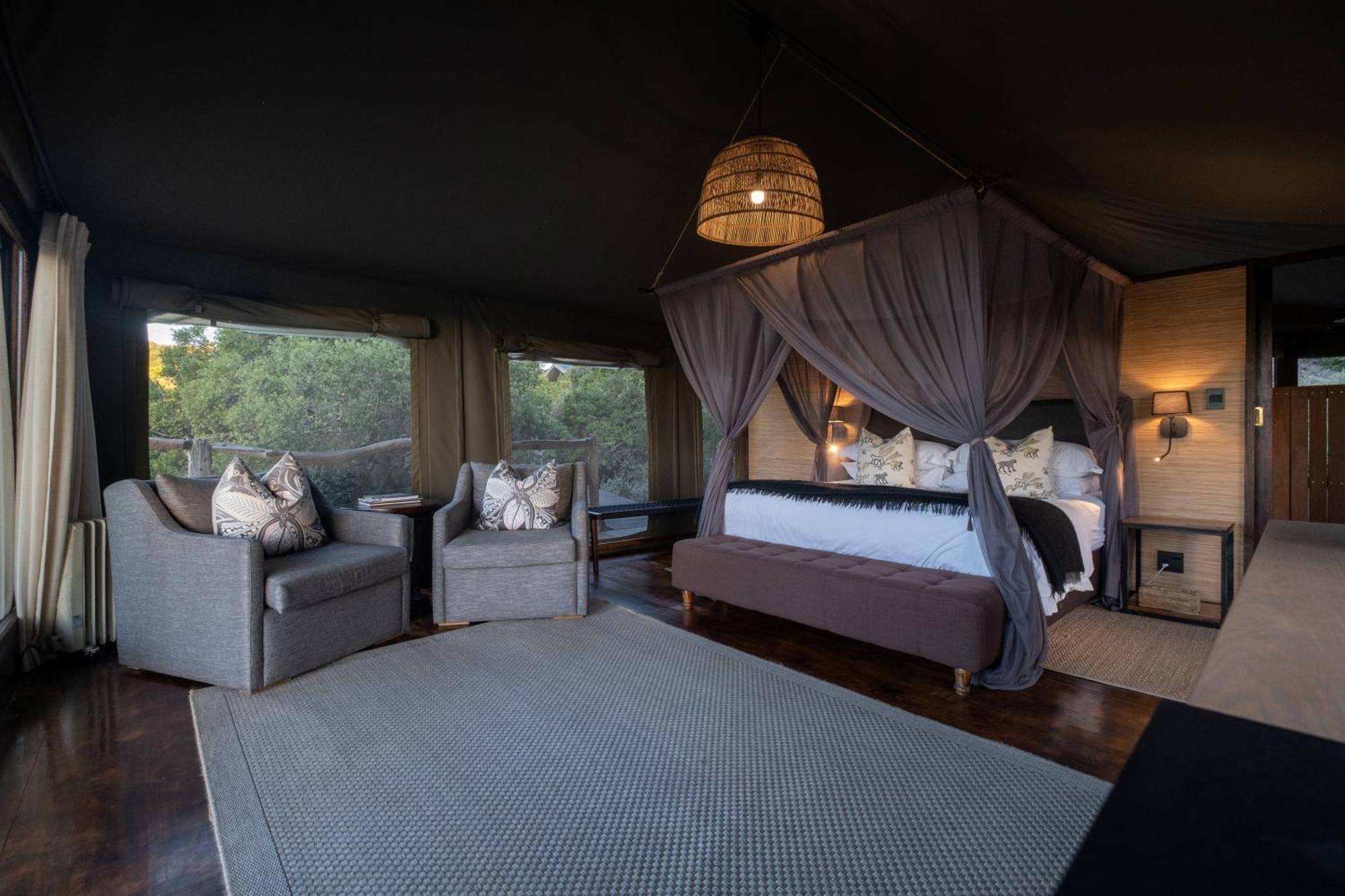 HillsNek Safari Camp – Amakhala Game Reserve Villa Bagian luar foto